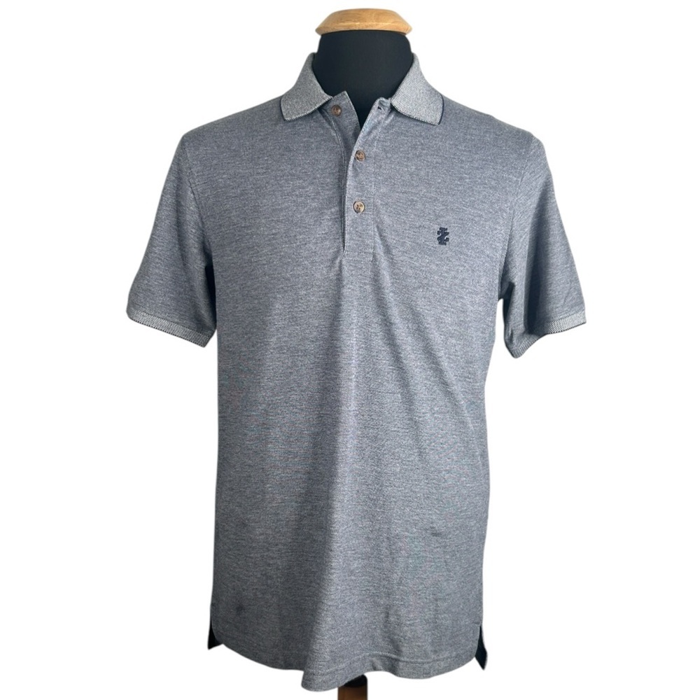 IZOD Men's Blue Classic Preppy 100% Cotton Short Sleeve Polo Shirt Size Small